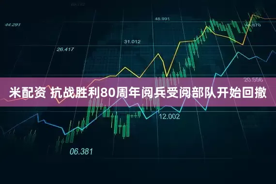 米配资 抗战胜利80周年阅兵受阅部队开始回撤
